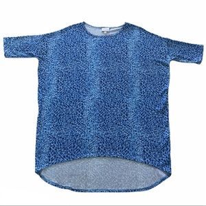 LuLaRoe Printed Blue Irma XS